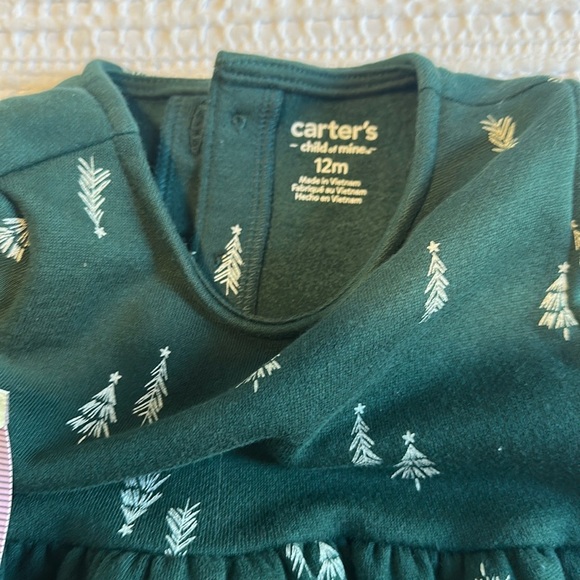 Girls Christmas Outfits Dress Shirt Bundle Size 12M - Picture 4 of 16